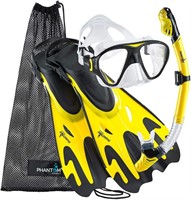 Phantom Aquatics Fin Dry Snorkel Set