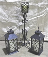 Patio Decor- Lanterns, Candle & Base