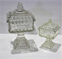 2 Lidded Candy Dishes