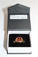 Men's Masonic Ring 10kt gold Size 10.5
