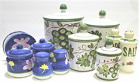 Kitchen Items: Canister Sets, S&P shakers...