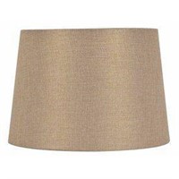 allen + roth 9" x 13" Gold Fabric Drum Lamp Shade