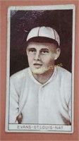 Louis Evans Baseball Tobacco Card