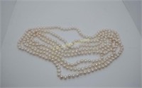 52" Hand Knotted Pearl Necklace (pearls