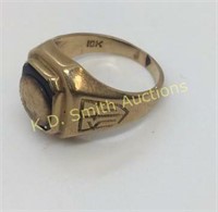 1938 Allentown 10KT Gold Class Ring (3.6 grams)