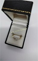 ¼ Ct. solitaire Diamond ring, set in 14k white