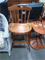 Wooden highchair