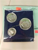 (3 Pc) 1976 Silver Bicentennial Coin Set
