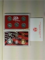 US Silver Proof 10-coin set w/state quarters and
