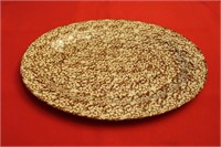 HENN POTTERY PLATTER-BROWN