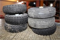 LOT OF 6 - 10" TIRE