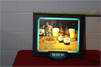 LIGHTED BUSCH BEER SIGN