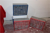 3 PARTS BINS WITH CONTENTS