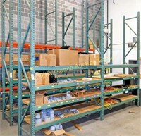 4 Sections Pallet Rack: 13'6" x 8' x 30", 16 Shelf