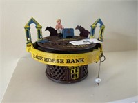 Cast Iron Race Horse Bank