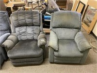 Two Upholstered Recliners