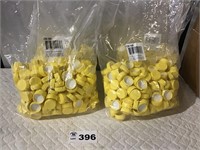 YELLOW SQUEEZABLE HONEY JAR LIDS 250 ct bag