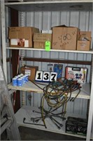 Contents of (3) Shelves; Lug Wrenches, Freon,
