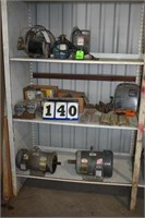 Contents of (3) Shelves; Pumps, Barrel Pump,