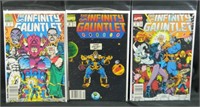 The infinity gauntlet Marvel comic books 4,5,6