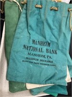 9 Vintage Bank Bags: Manheim, PA, etc.