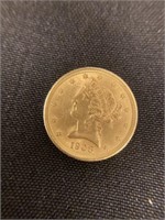 1908 $5 Gold Liberty
