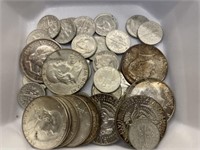 $9.10 in 90% Silver Halves & Dimes