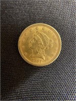 1857 Liberty $2.50 Gold Piece