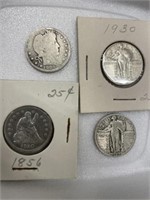 (4) Silver Quarters