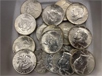 $10 in 1964 Kennedy Halves
