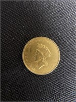 1855 $1 Gold Piece