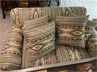 Upholstered La-Z-Boy Loveseat with Pillows