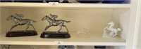 Shelf of Horse Figurines