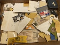 Misc. Lot of Coins & Tokens, etc.