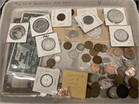 Misc Lot of Foreign Coins: Some Silver