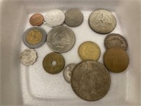 Misc. Lot of Coins: Silver Dollar, etc.