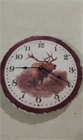 12" face slate Moose clock