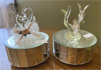 2 Mirrored Music Boxes