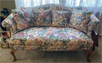 Laine Floral Print Love Seat 64x32x34