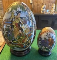 2 Ceramic Eggs