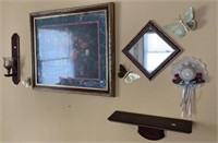 Wall Décor, Mirror, Picture, Shelves