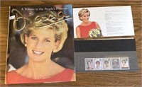 Princess Diana Stamps And Book