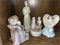 Figurines Including 2 Musical Figurines
