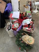 Holiday Decor, Gift Paper, Ribbon, Boxes