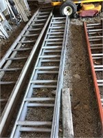 Aluminum Ladder 2 Sections, 14 & 12 Foot