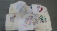 SUGAR BAG/FLOUR BAG/EMBROIDERED DISH TOWELS