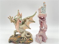 Dragon Figure 6.25” and Castle Figure - Dragon
