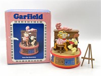 Garfield Musical Box 7” - cat on top broken off -