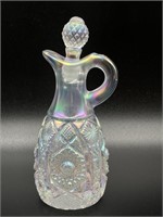 Imperial Glass Carnival Glass Cruet with Stopper