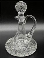 Crystal Cruet with Stopper 7”